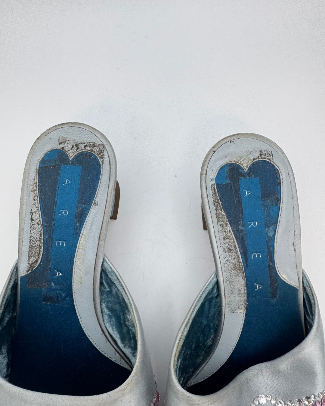 Rhinestone Butterfly Embellished Mules - Size 39