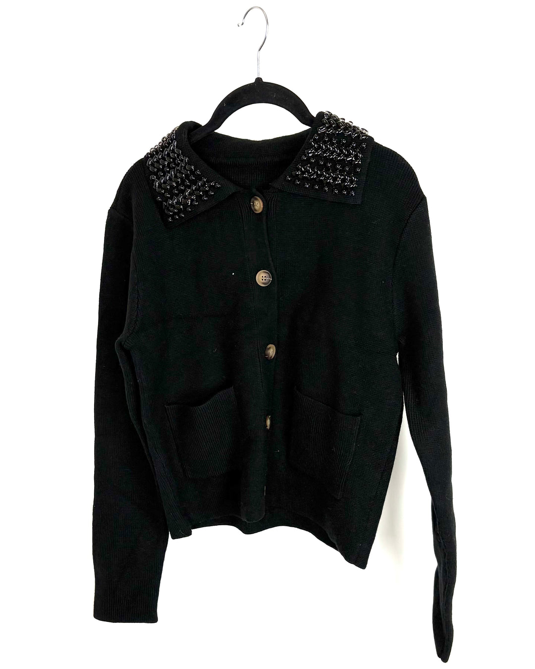 Beaded Collar Cardigan - Size 4/6