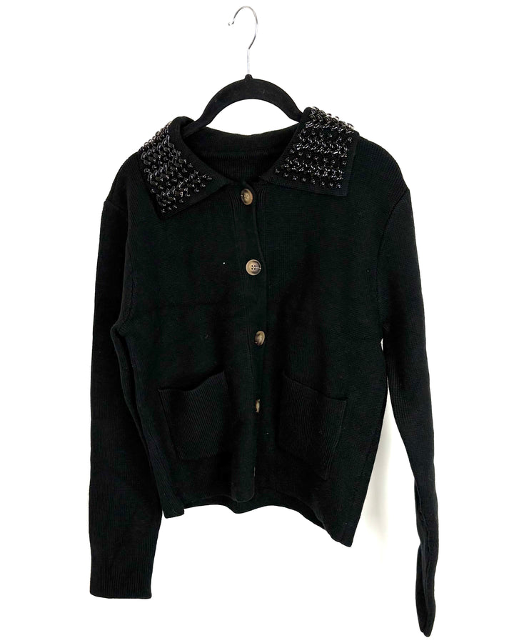 Beaded Collar Cardigan - Size 4/6