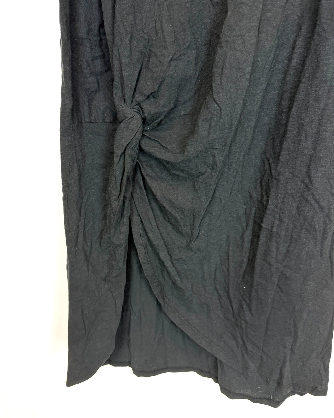 Black Side Tie Wrap Skirt- Size 10/12
