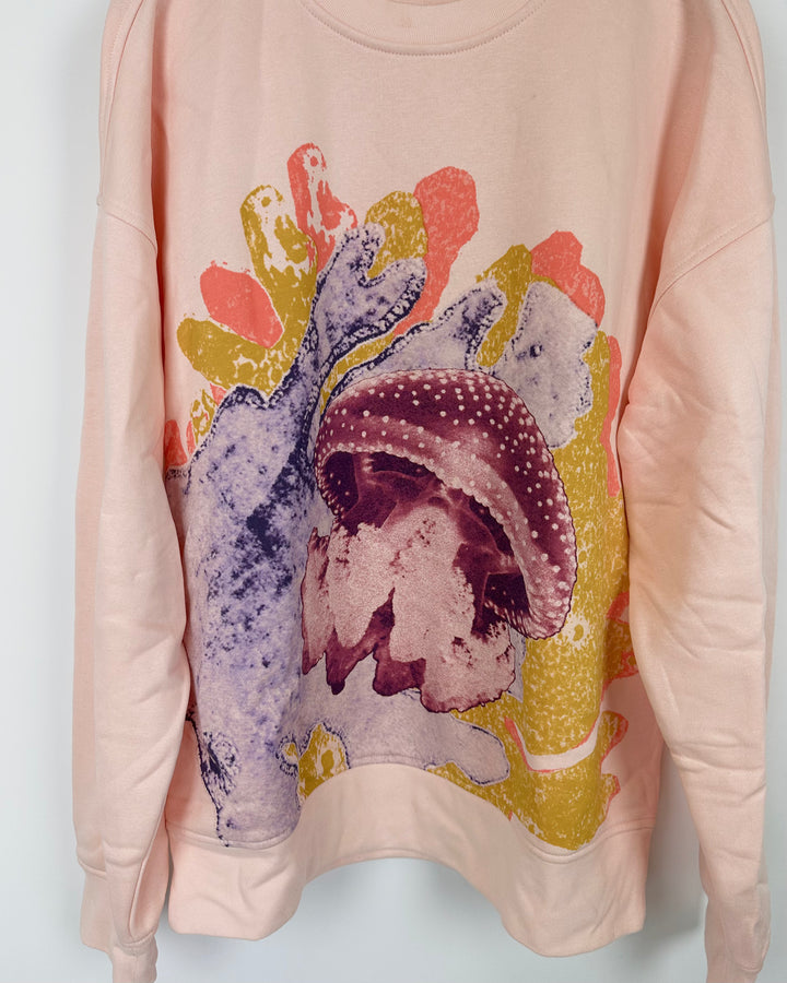 Unisex Light Pink Crewneck - Mens Medium / Women Large