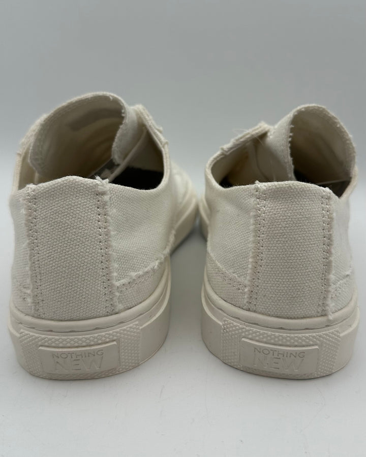 White Canvas Sneaker - Size 6