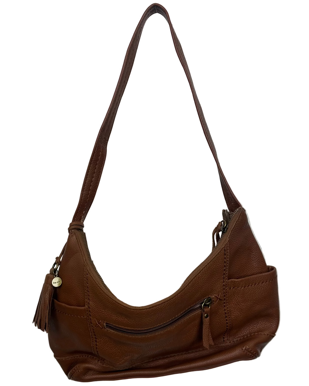 Chestnut Brown Leather Shoulder Bag