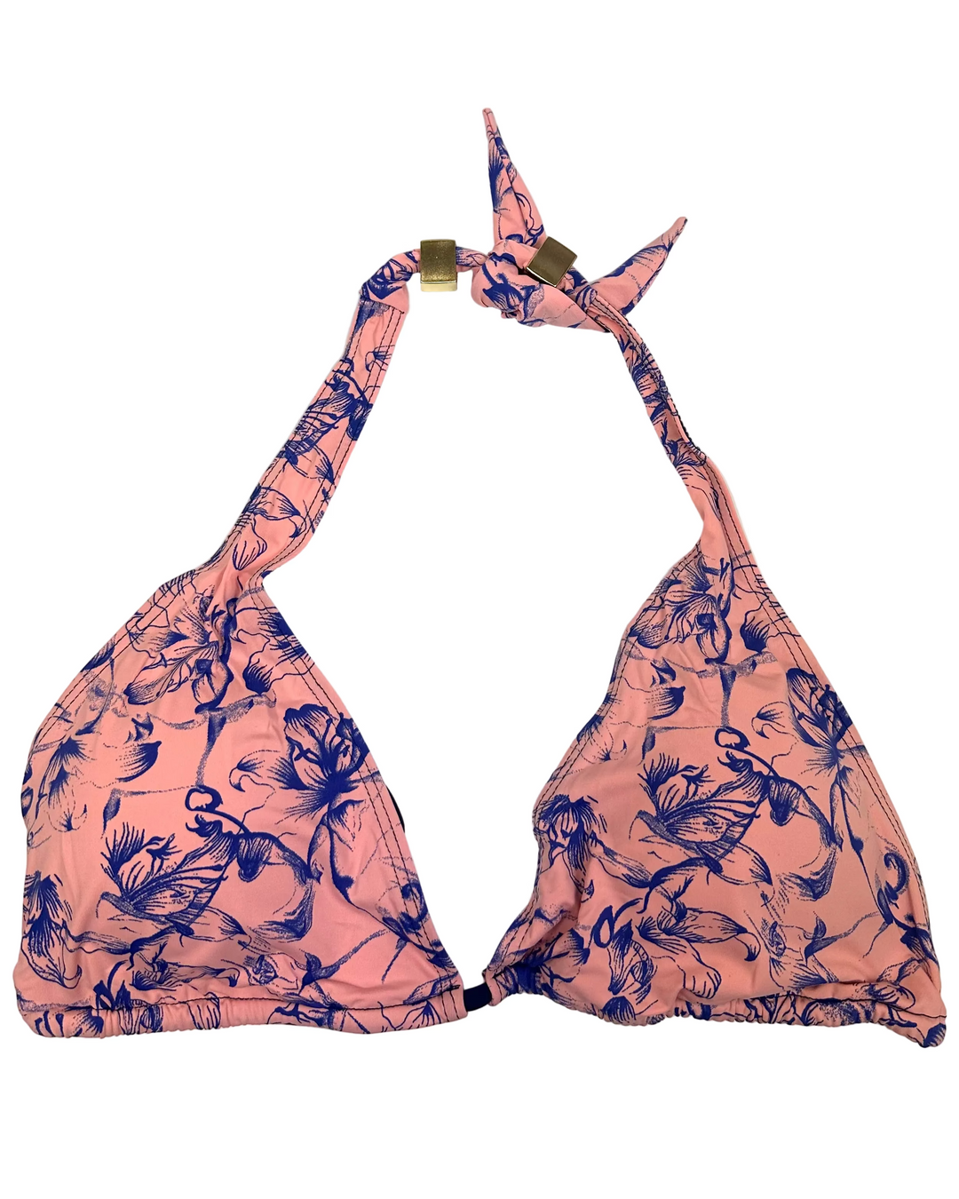 Dusty Pink & Blue Floral Multi Wear Top -XS - L
