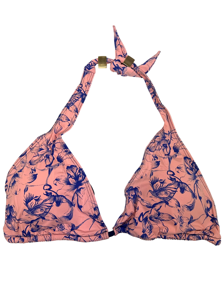 Dusty Pink & Blue Floral Multi Wear Top -XS - L