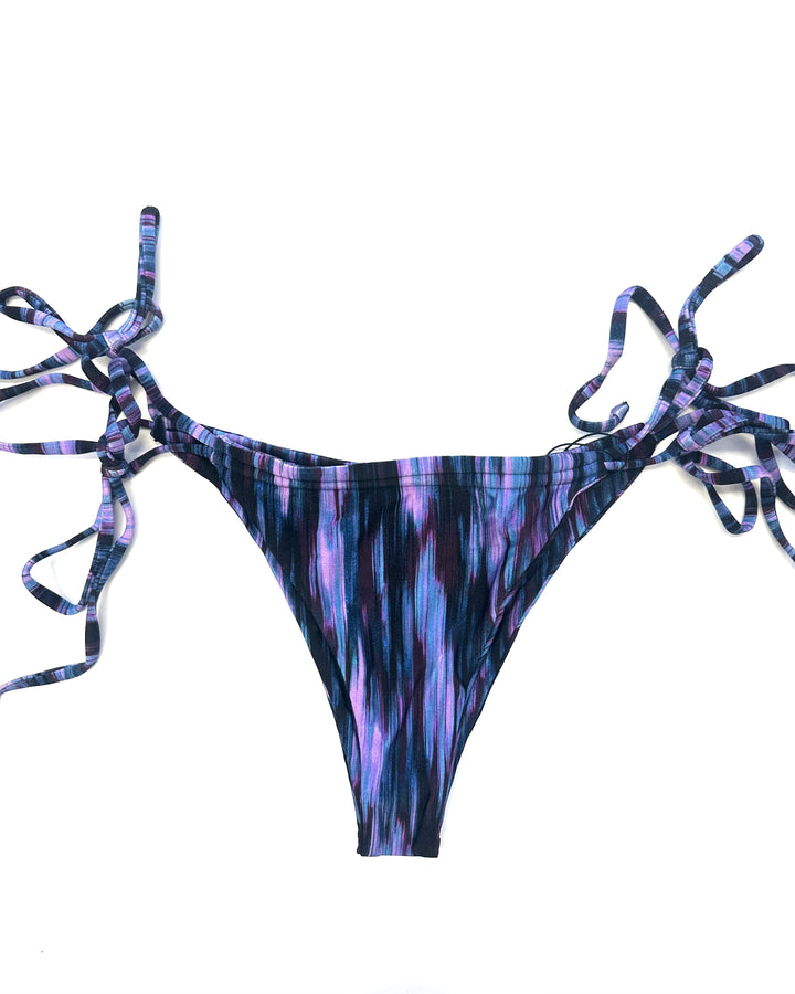 Blue & Purple Tie Side Bikini Bottom - L, XL, XXL