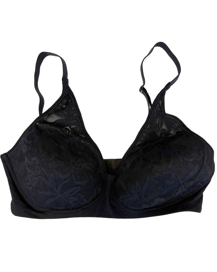 Midnight Black Lace Cup Bra - Small