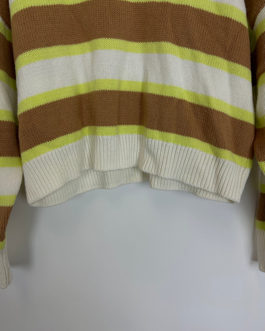 White Striped Sweater - Size 2/4