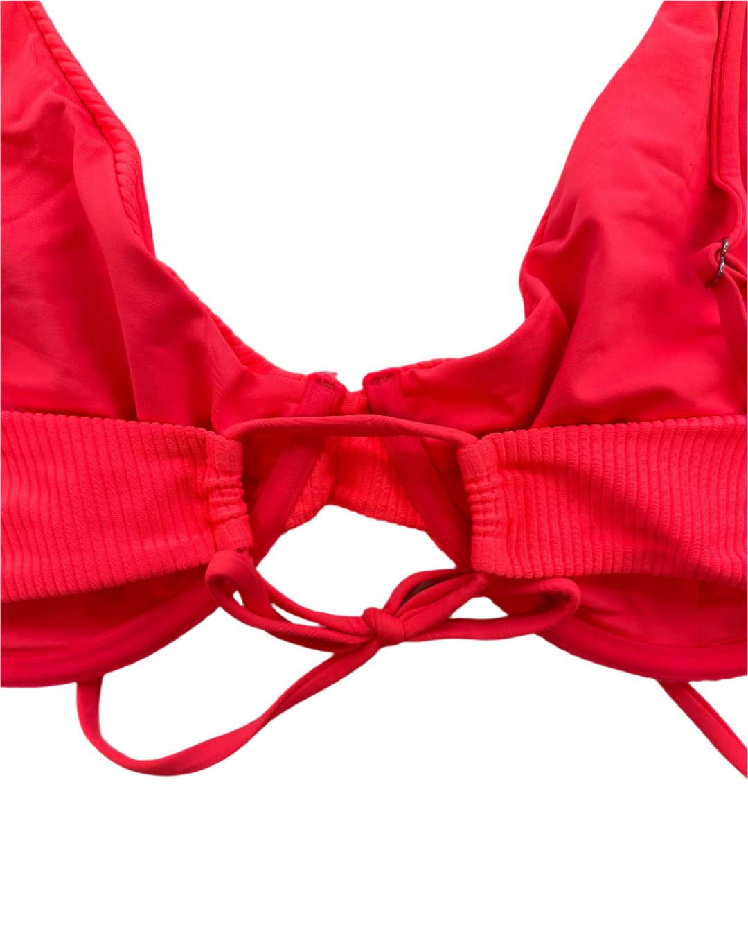Neon Coral Underwire and Adjustable Strap Bikini Top - Extra Extra Extra Large