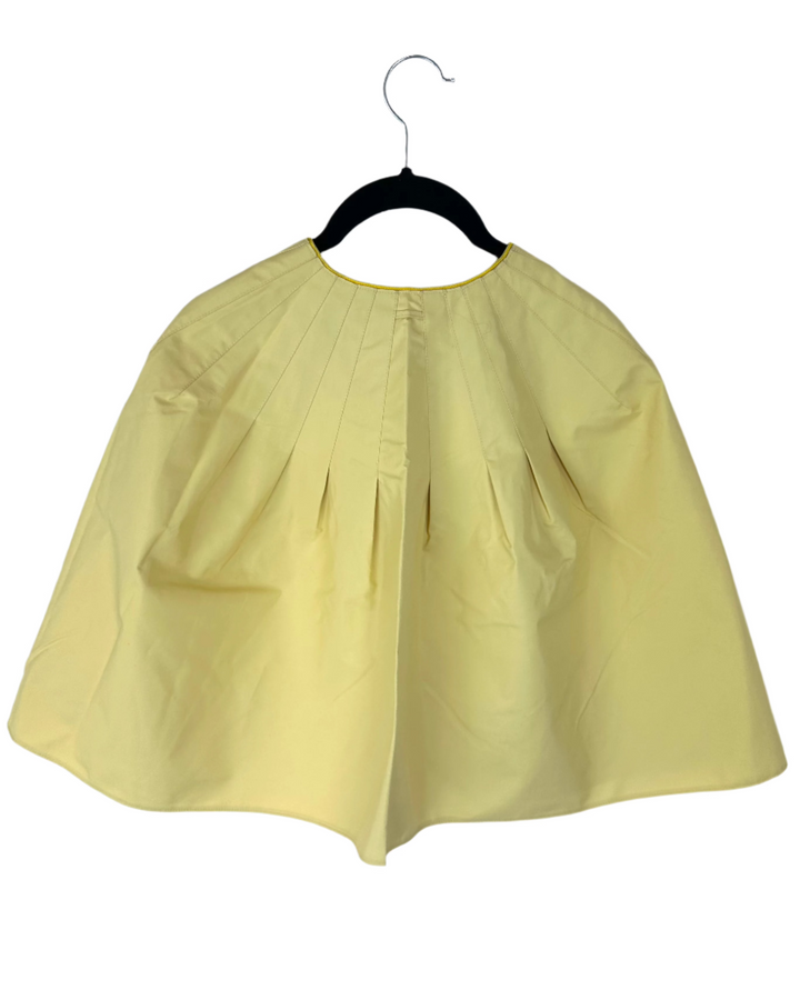 Butter Yellow Cropped Rain Poncho - Size 0-12