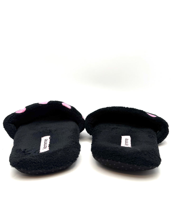 Lemme Black Slippers - Size 7/8