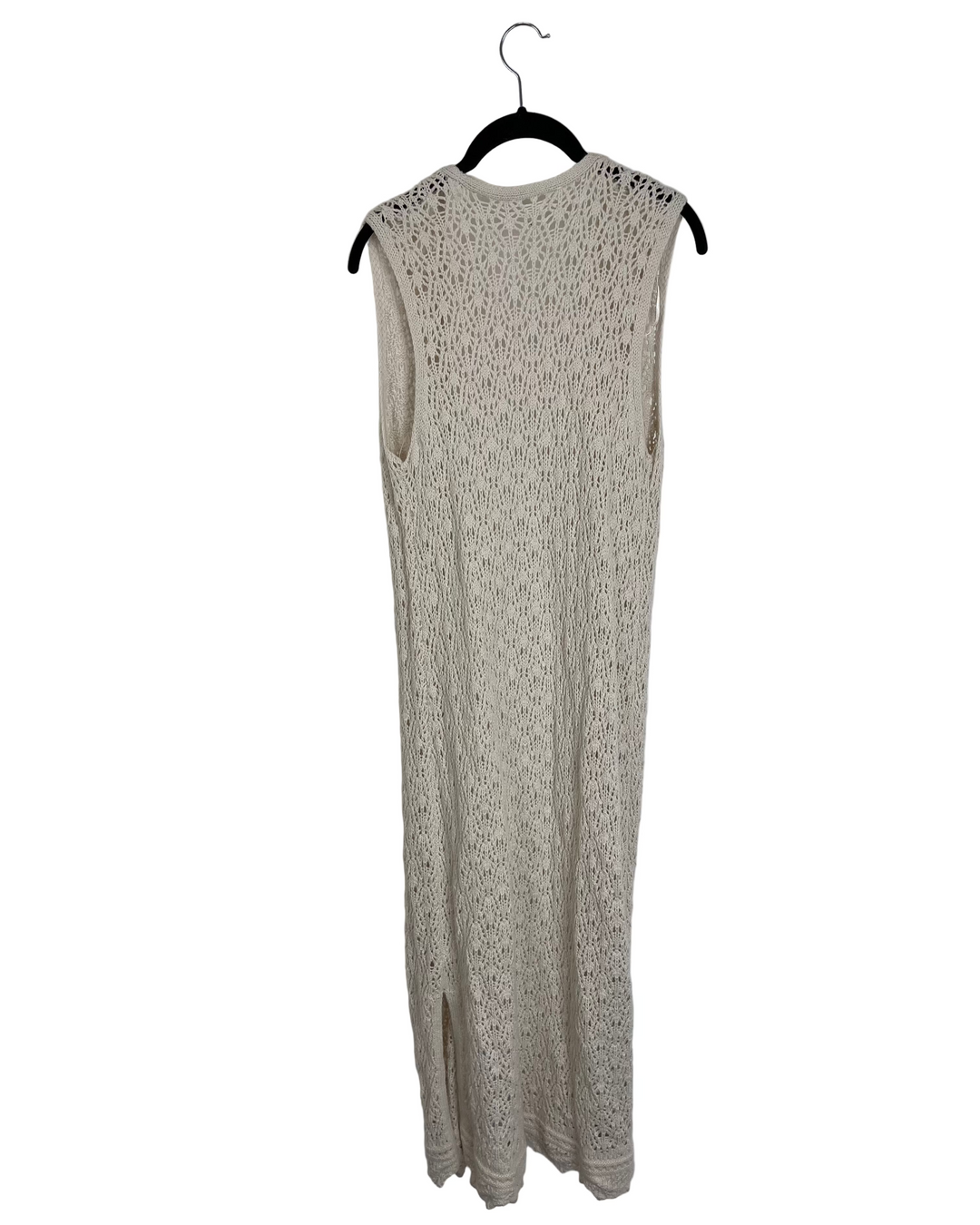 Long Sleeveless Knit Cardigan - Size 4/6