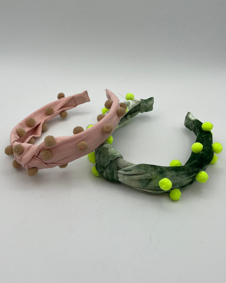 2 Pack of Pom Pom Headbands