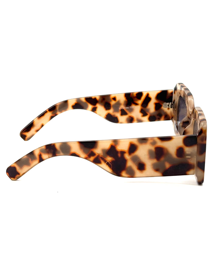 Brown Tortoise Rectangle Sunglasses