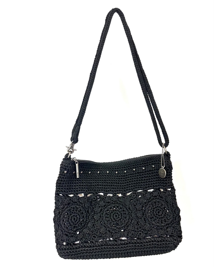 Black Crochet Shoulder Bag