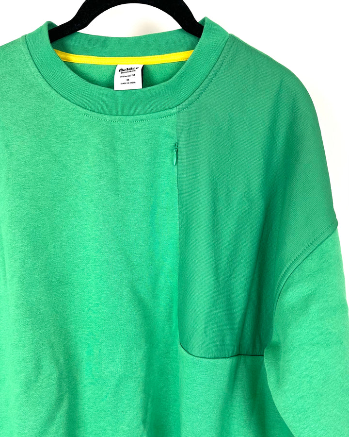 Unisex Bright Green Crewneck - Mens Medium / Women Large