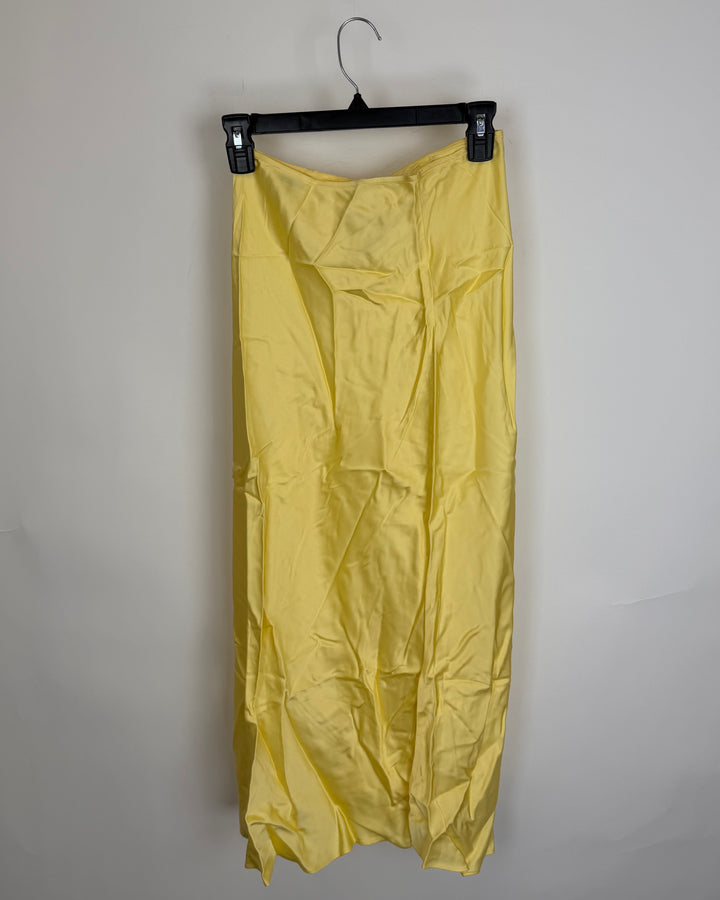 Butter Yellow Straight Skirt - 0/2, 2/4