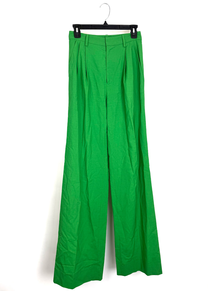 Green Pleated Trousers - Size 2/4