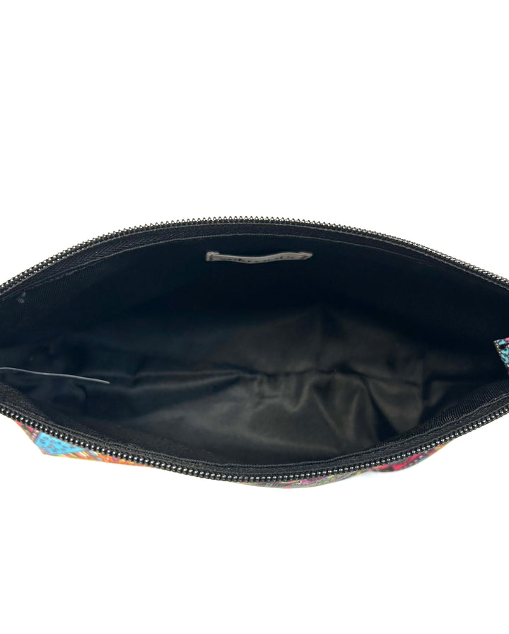 Multicolor Neon Abstract Large Pouch