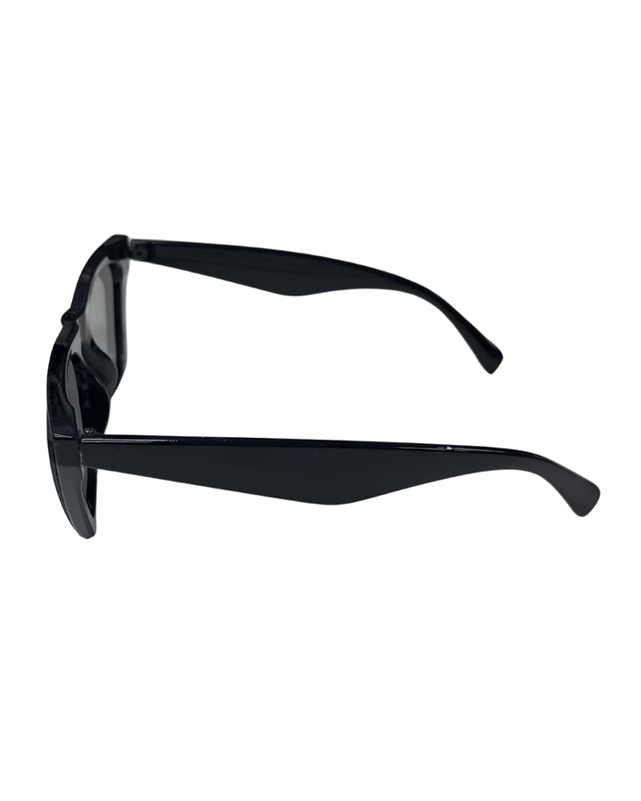 Black Abstract Side Sunglasses