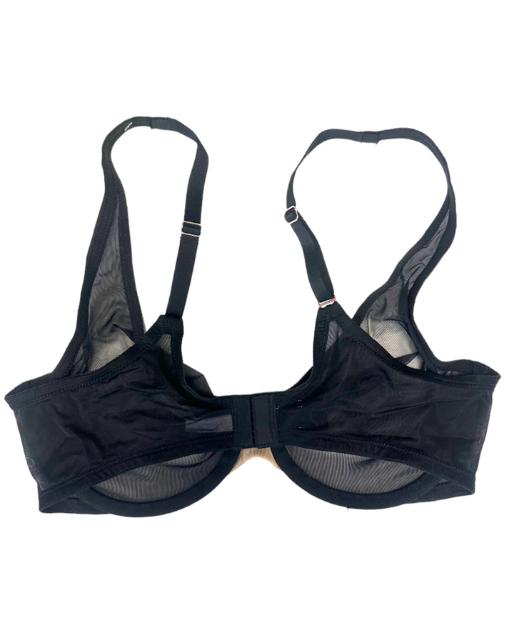 Black Sheer Underwire Bra - 34D