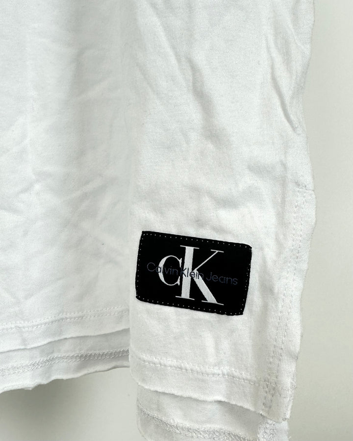 White Cap Sleeve Shirt - Small
