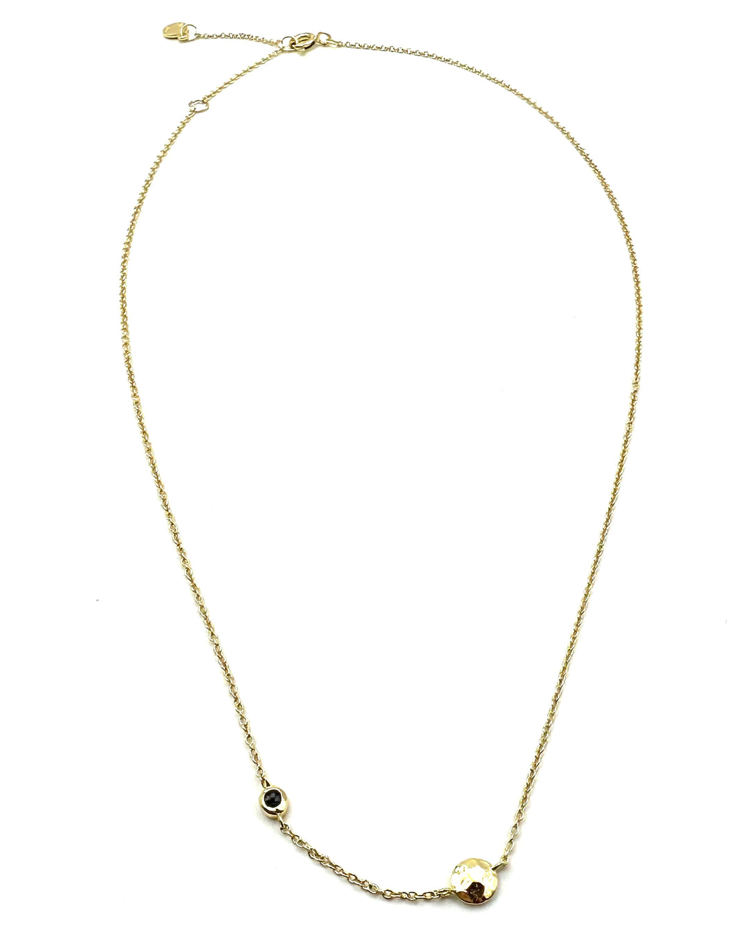 Gold and Blue Gem Necklace