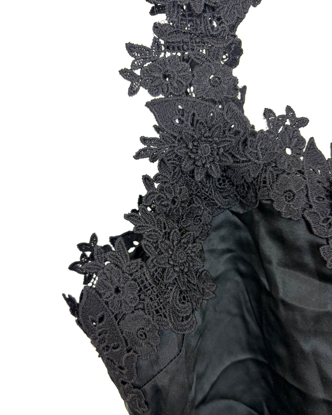 Black Lace Strap Camisole - Size 4/6