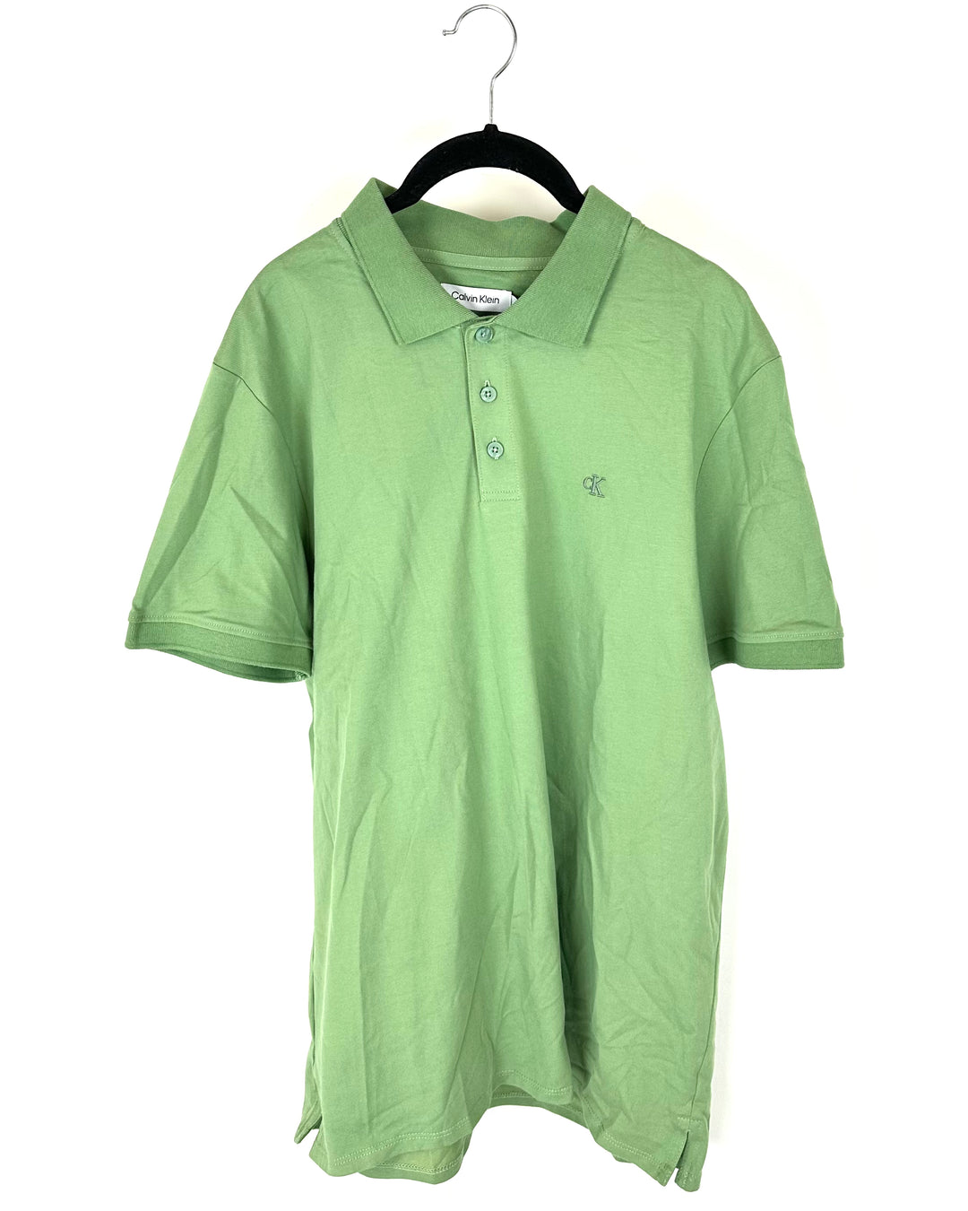 MENS Light Green Collar Shirt - Medium