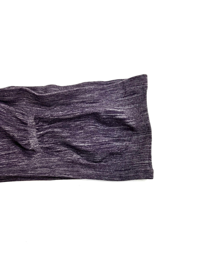 Purple Heathered Bandeau Bra - Small