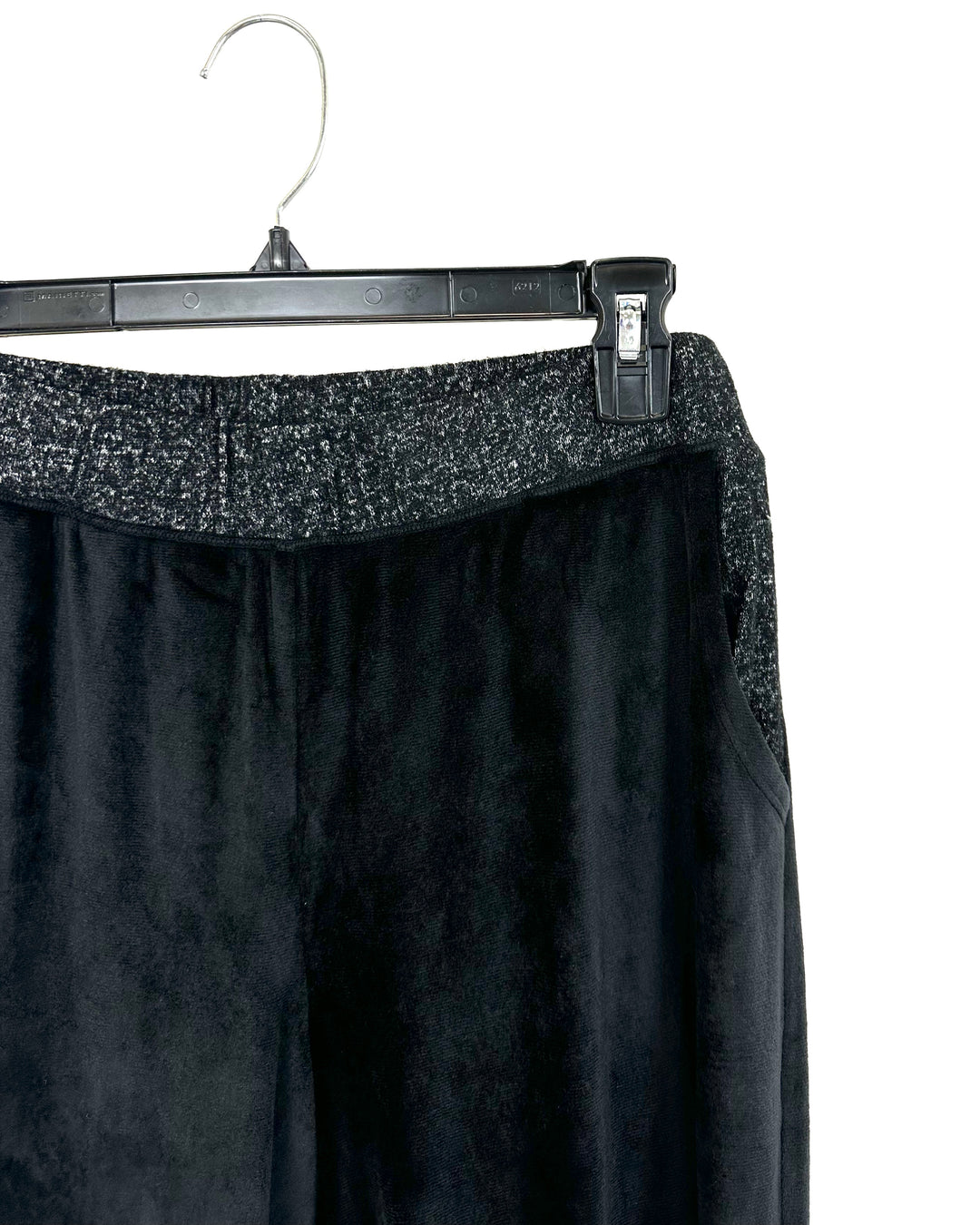 Black Velvet Pants - Size 10-12