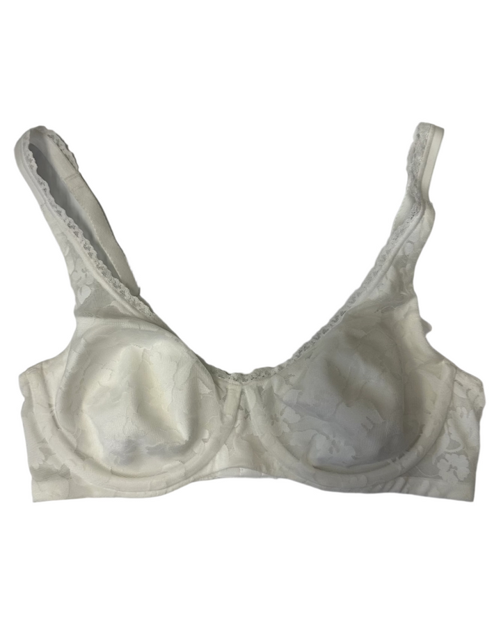 White Floral Underwire Multi Wear Strap Bra - 34C