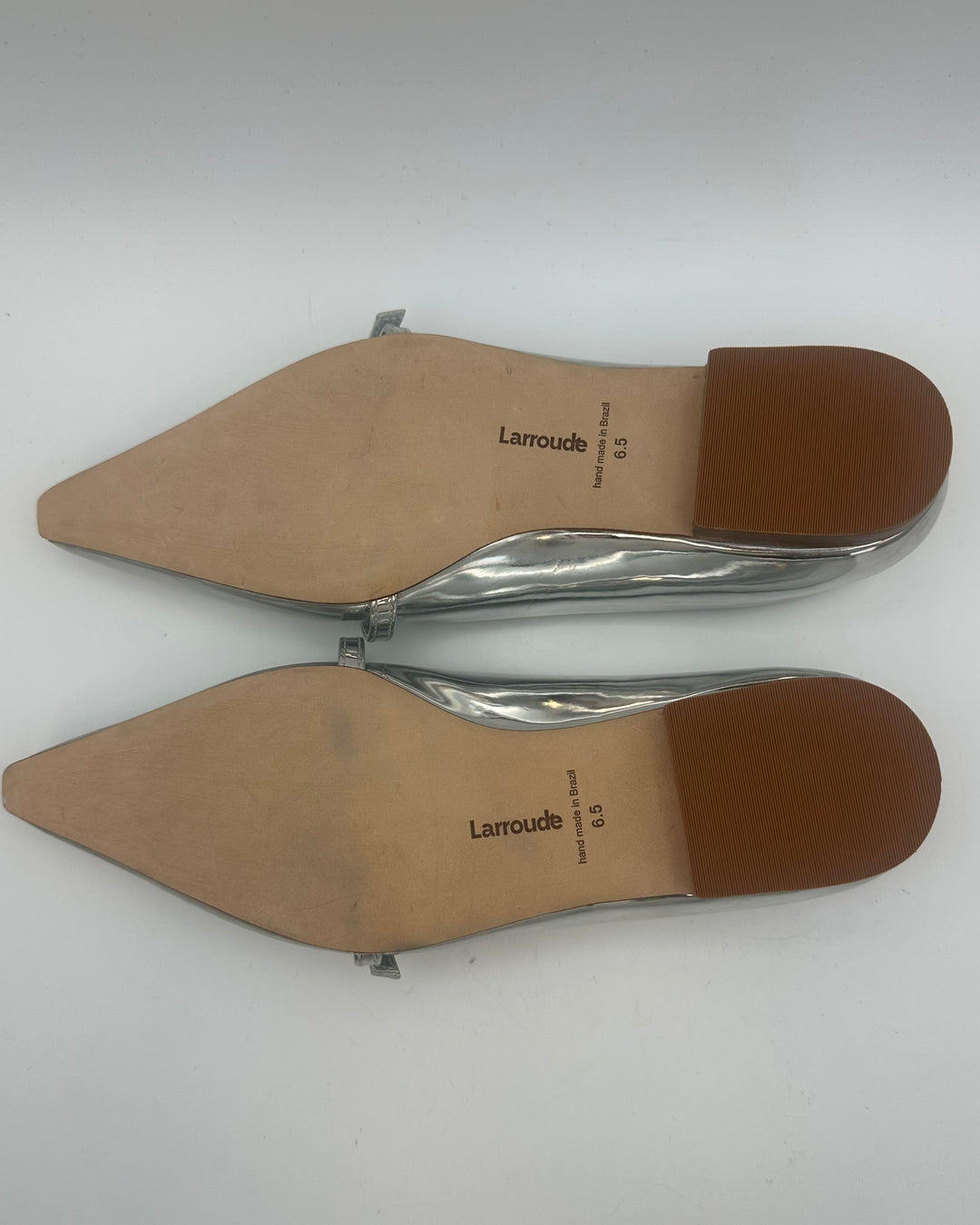 Silver Patent Leather Flat - Size 6.5