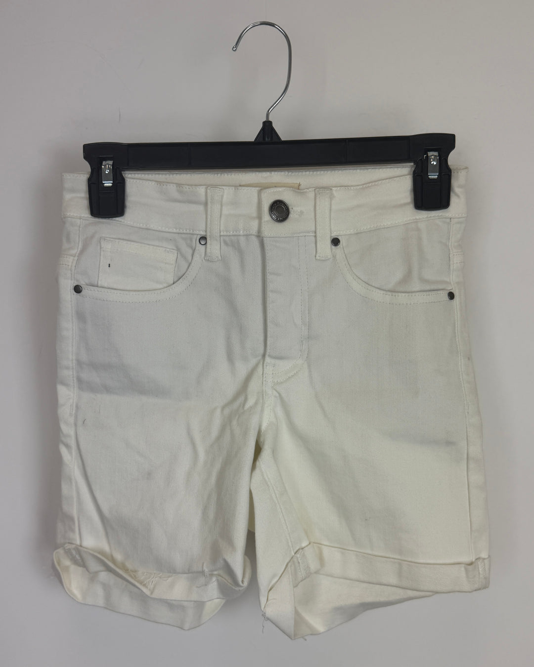 Soft White Denim Short - Size 0/2