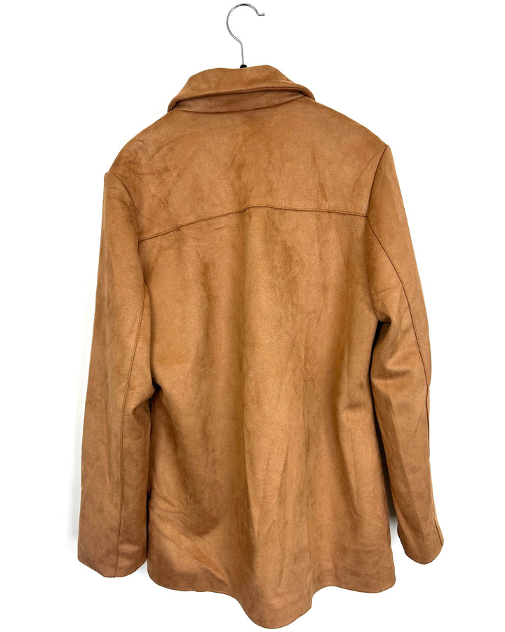Caramel Brown Soft Jacket - Size 6/8