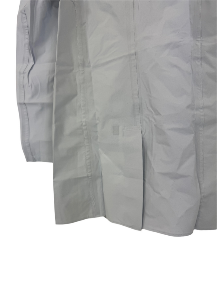 Pale Blue Button Down Raincoat - Size 0 - 6