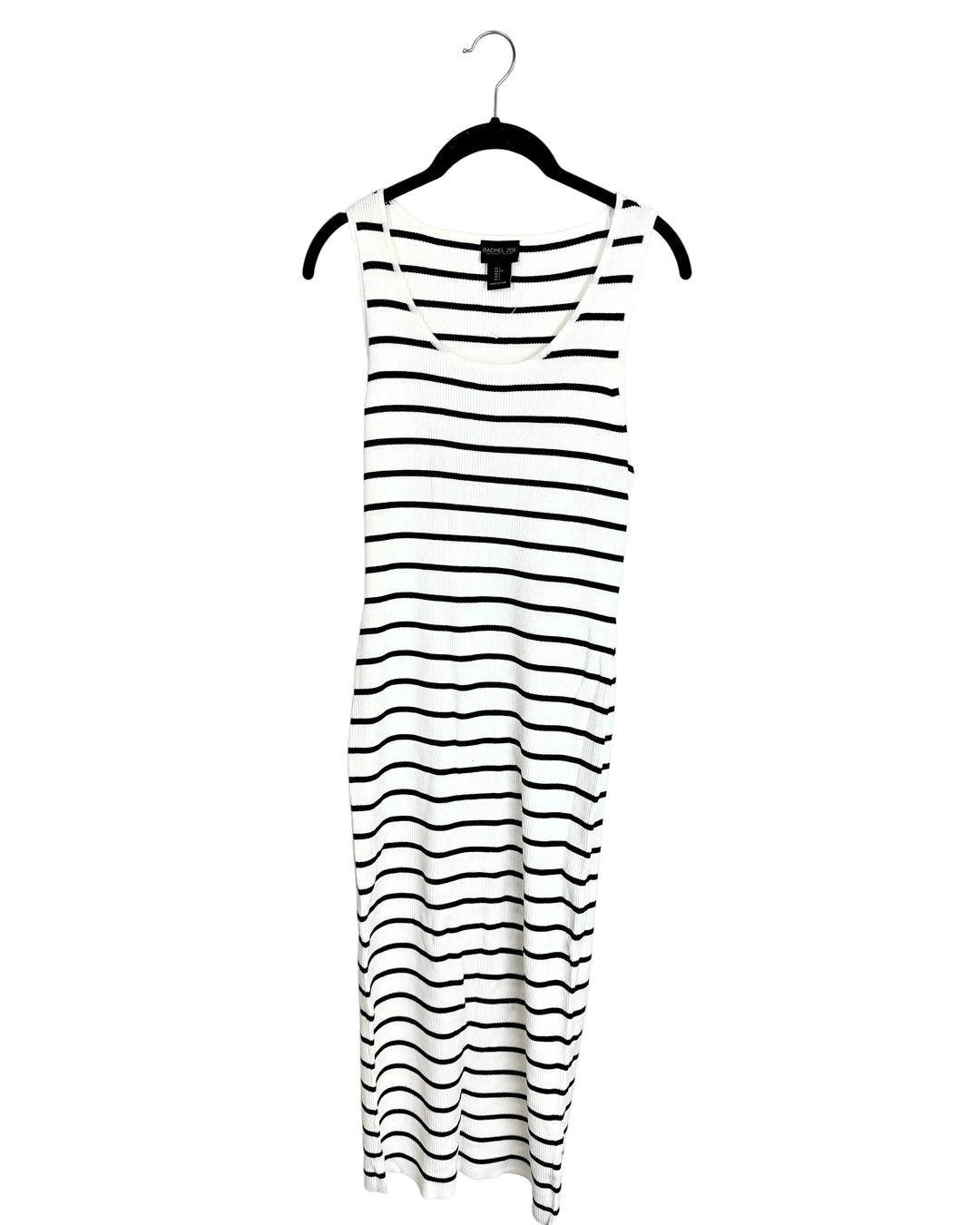 White and Black Stripped Dress - Size 0/2, 4/6