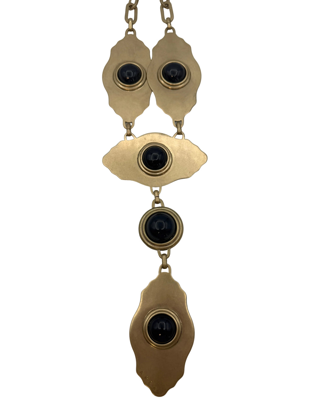 Gold and Black Oversized Necklace