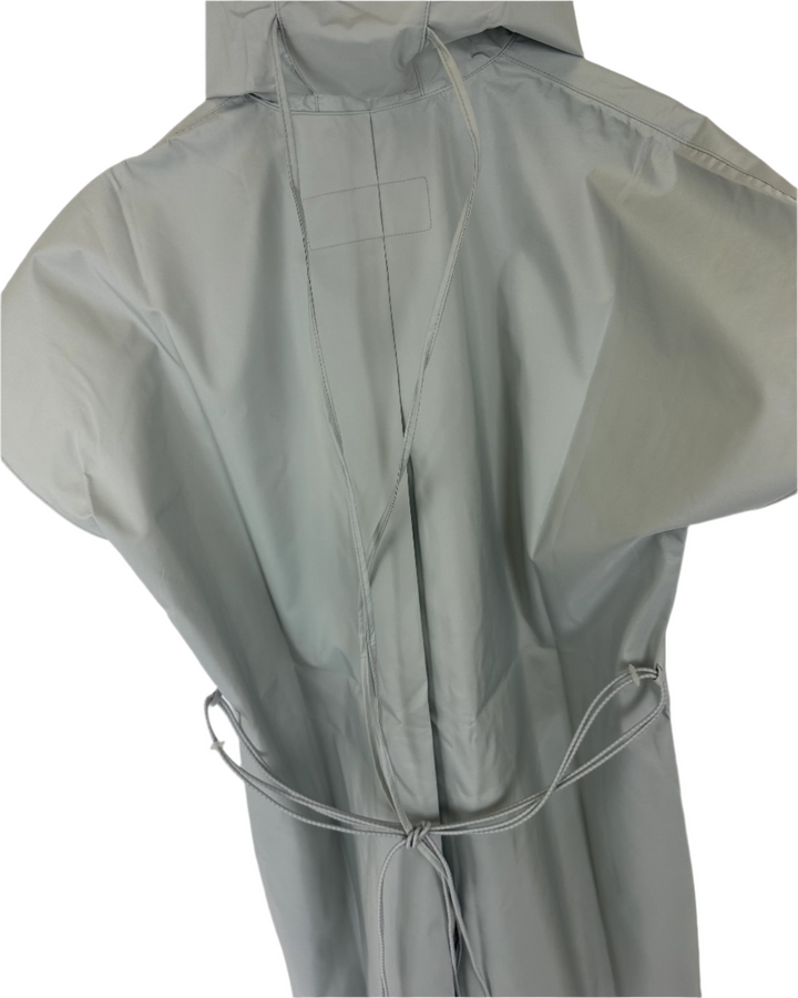 Light Gray Short Sleeve Raincoat With Bungee Belt - Size 4/6, 6/8, 8/10 and 10/12