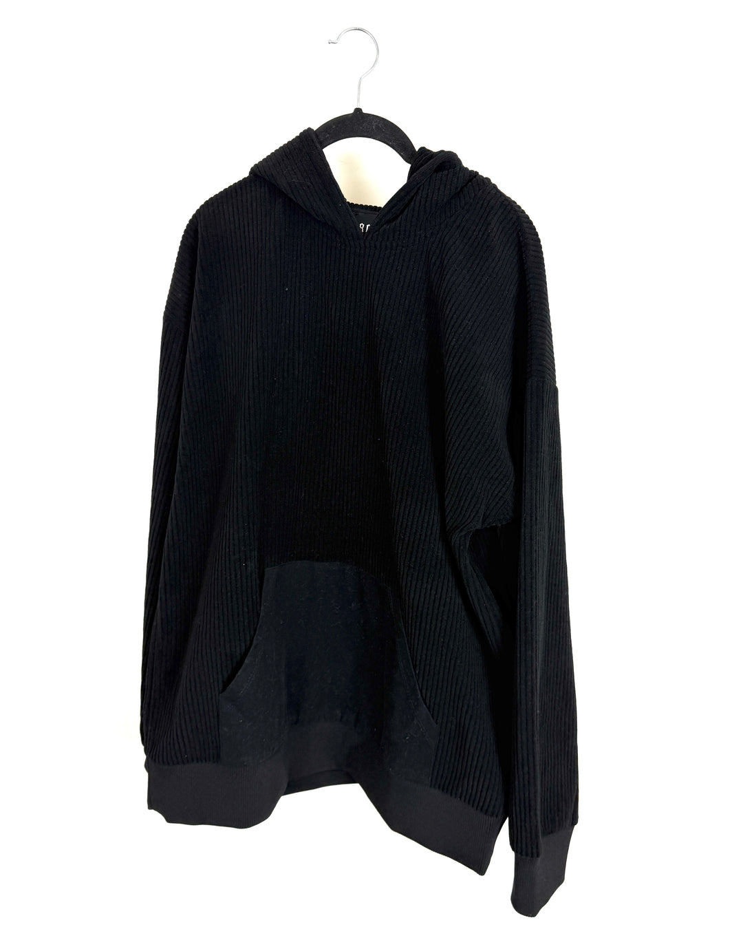 Black Corduroy Sweatshirt - Size 8/10