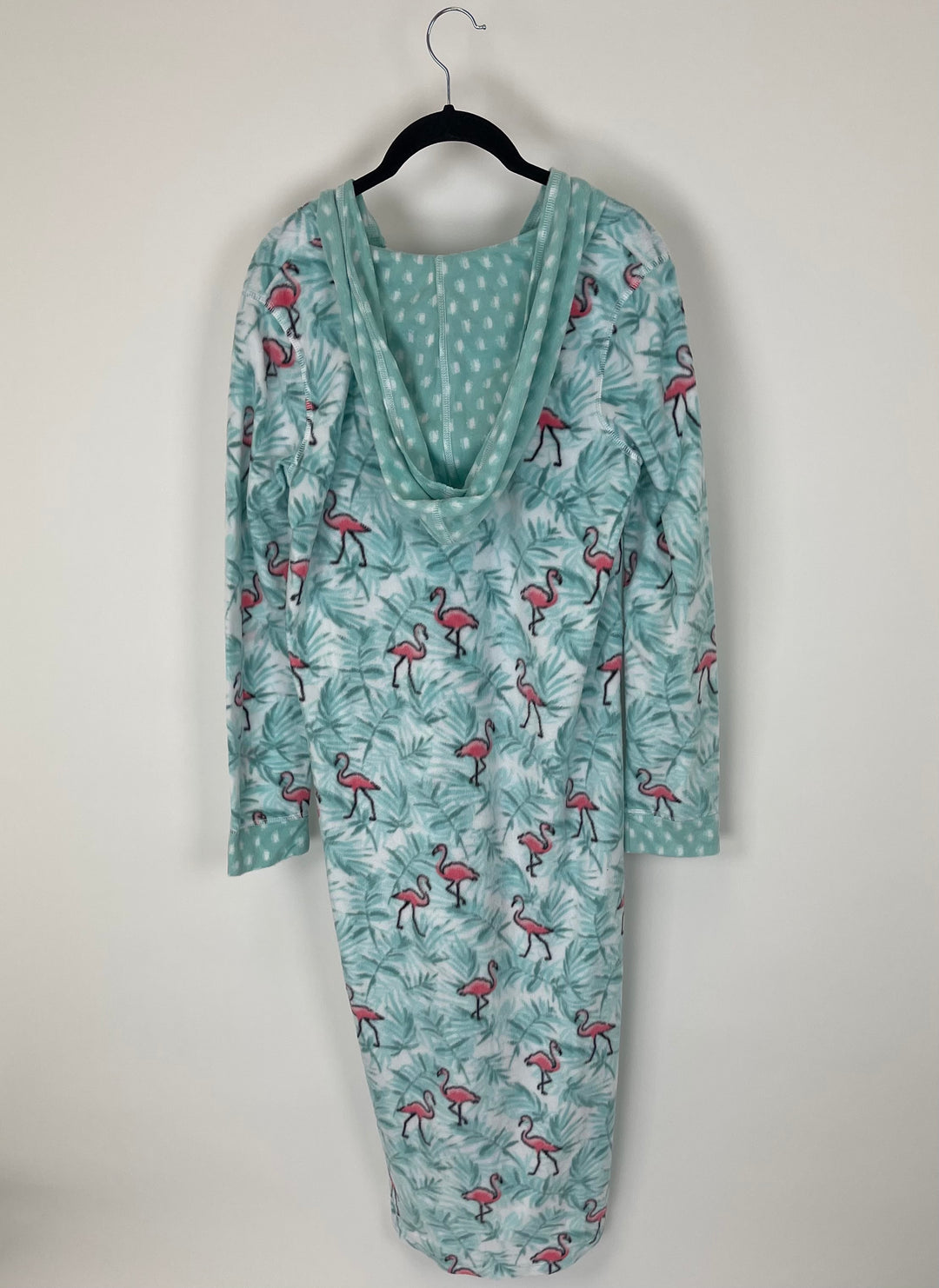 Pink and Teal Flamingo Print Nightgown - Size 4