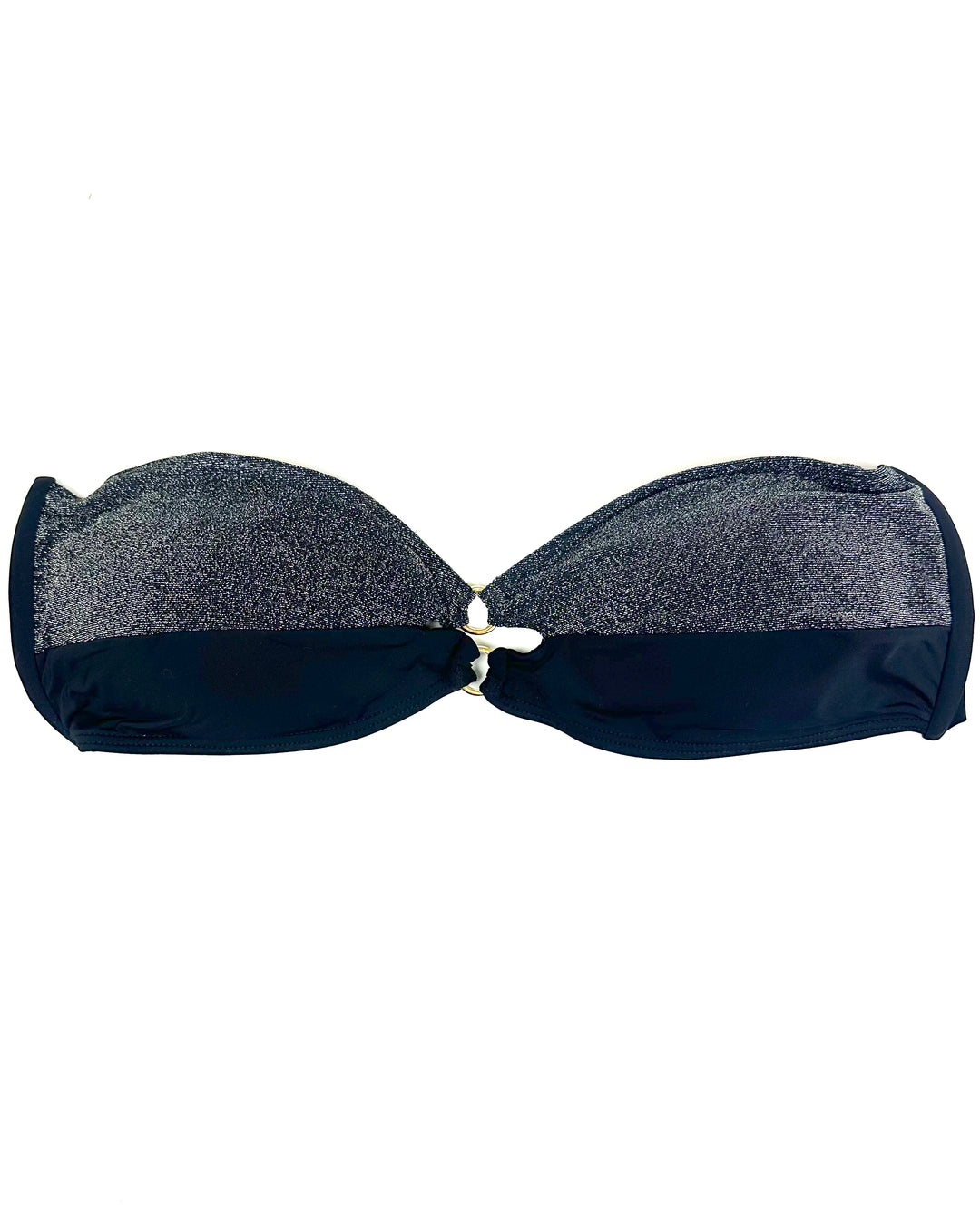 Black Shimmer Convertible Bikini Top - Size S, L, XL