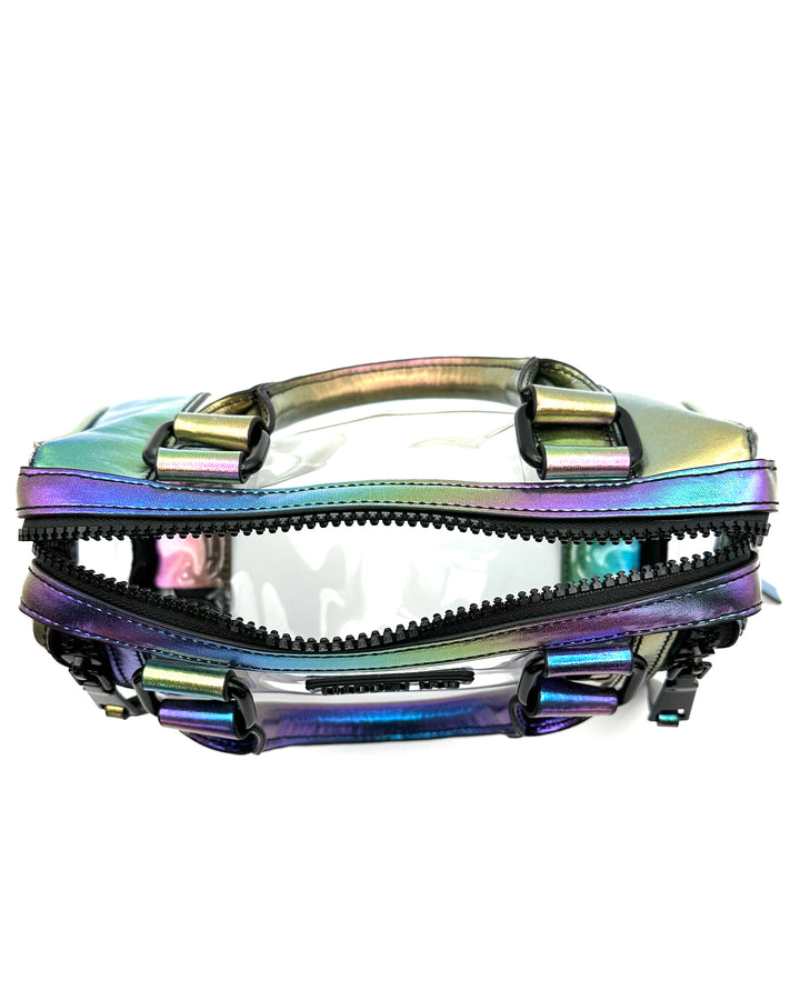 Multicolor Iridescent Transparent Shoulder Bag