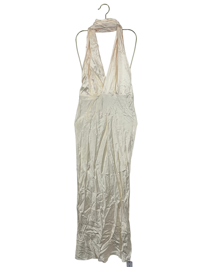Cream Halter Dress - Size 00/0 and 2/4