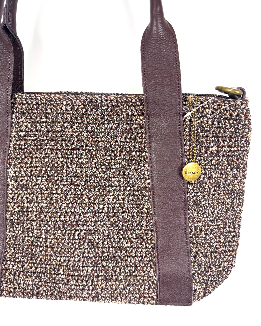 Brown Crochet Shoulder Bag