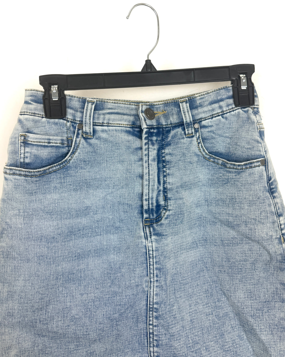 Sky Wash Faded Denim Skirt - Size 0/2