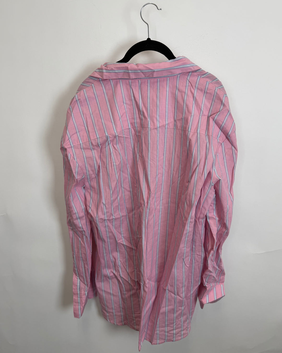 Pink & Blue Striped Blouse - Size 6/8