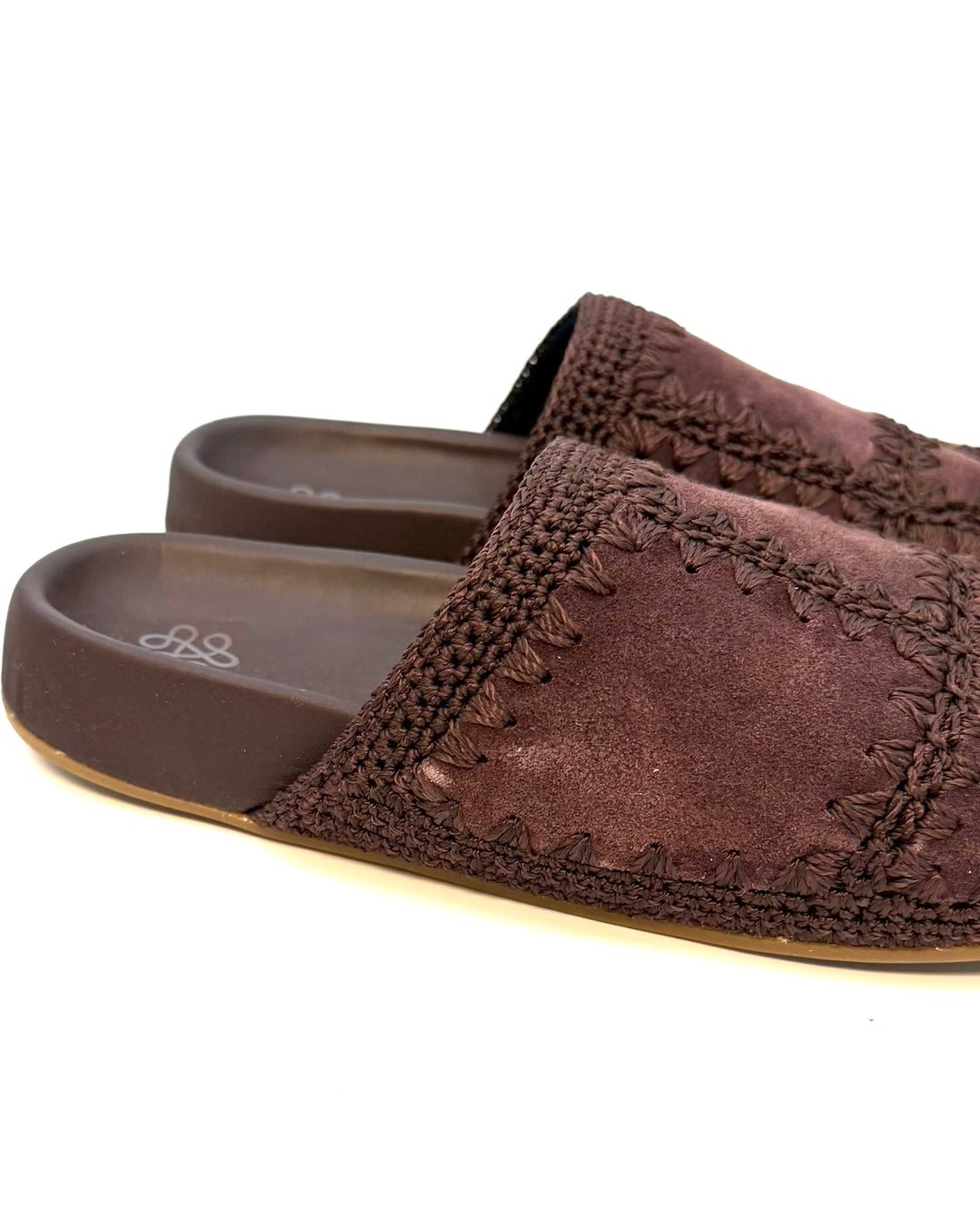 Chocolate Brown Embroidered Clog - Size 6, 8 and 9