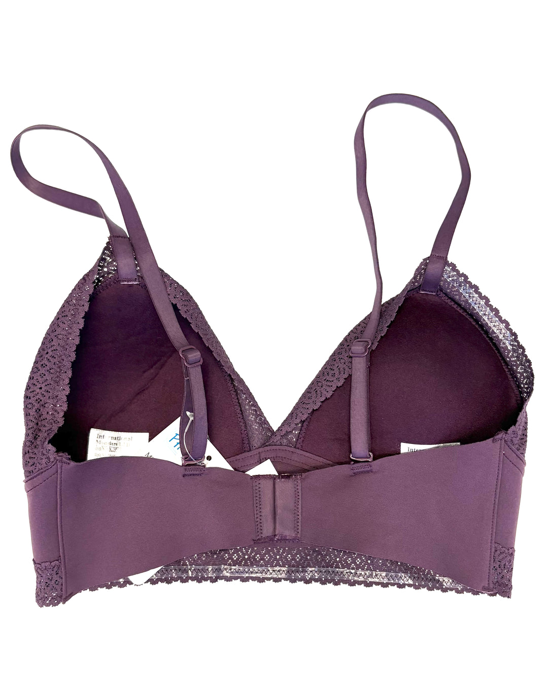 Plum Purple Lace Bralette - Small