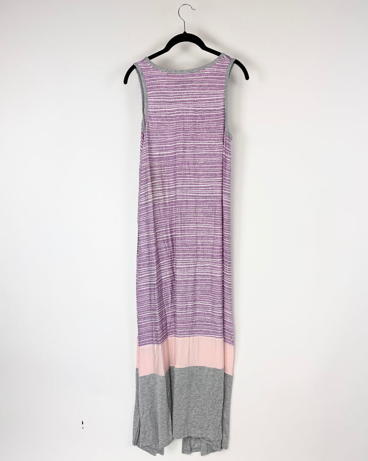 Multicolor Striped Nightgown - Small